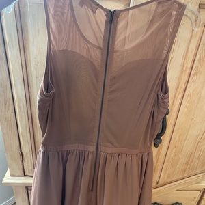 Short brown dress